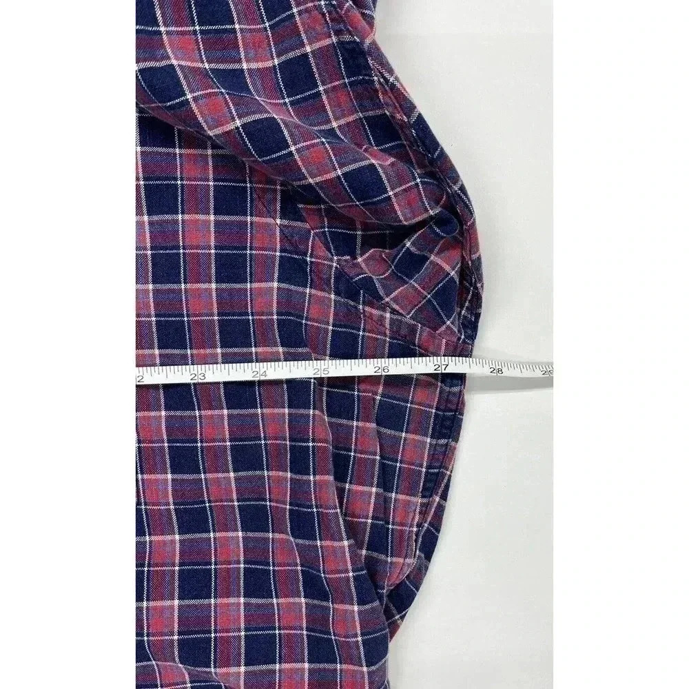Polo Ralph Lauren Cotton Button Down Shirt Red Blue Plaid Men's Size 2XL. - Picture 7 of 14
